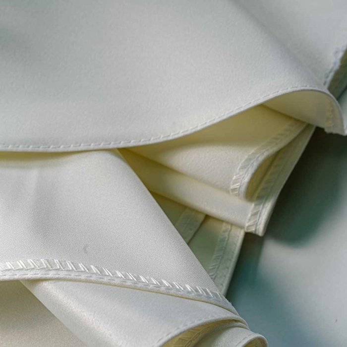 Παιδικό φόρεμα αμπιγέ για κορίτσια Barbara άσπρο παρανυφάκι γάμο βάφτιση χρυσόσκονη καλό τούλι ετών online (5)