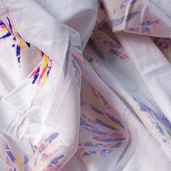 Παιδικό φόρεμα Name it για κορίτσια Butterflies άσπρο καλοκαιρινό οικονομικό βαμβακερό μακό ετών online (1)