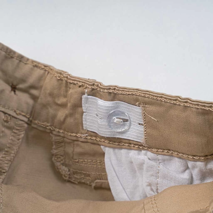 Παιδικό παντελόνι cargo New College για αγόρια Games μπεζ παντελόνια με τσέπες υφασμάτινο chinp ετών online  (1)