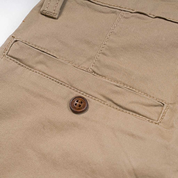 Παιδικό παντελόνι cargo New College για αγόρια Games μπεζ παντελόνια με τσέπες υφασμάτινο chinp ετών online  (4)