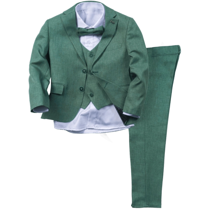 Παιδικό κουστούμι για αγόρια Oliver κυπαρισσί 9-12 πράσινα κοστούμια παραγαμπράκια πράσινο ετών