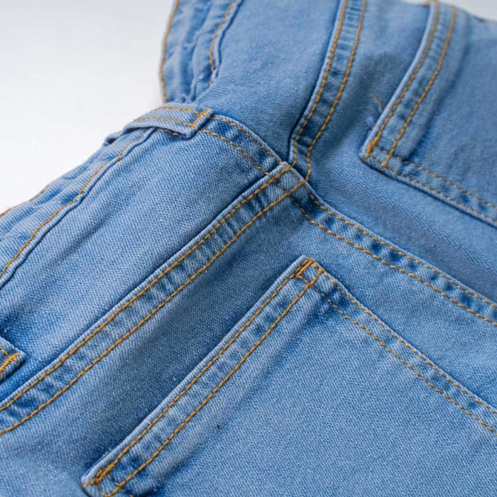 Παιδική φούστα-σορτς New College για κορίτσια Samantha μπλε τζιν καθημερινό καλοκαιρινό δώρο ετών επώνυμο online (5)