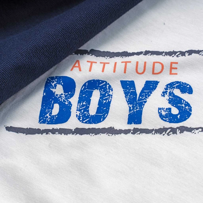 Παιδικό σετ New College για αγόρια Attitude μπλε καθημερινά σετάκια καλοκαιρινά ετών online (6)