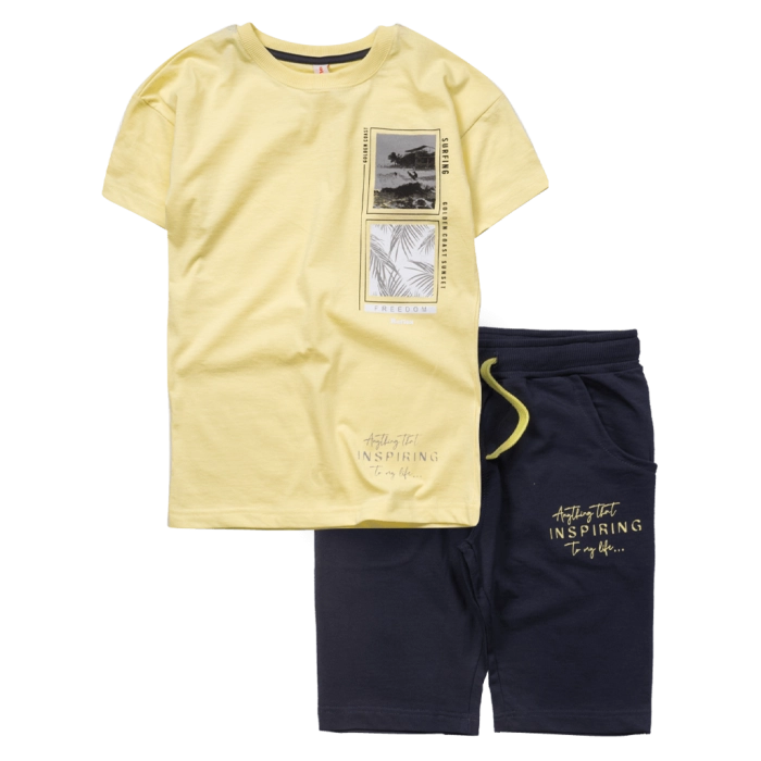 Παιδικό σετ Reflex για αγόρια Golden Coast κίτρινο αγορίστικο καθημερινα βαμβακερή  μακό καλοκαιρινά σχολείο ετών skate  online (1)