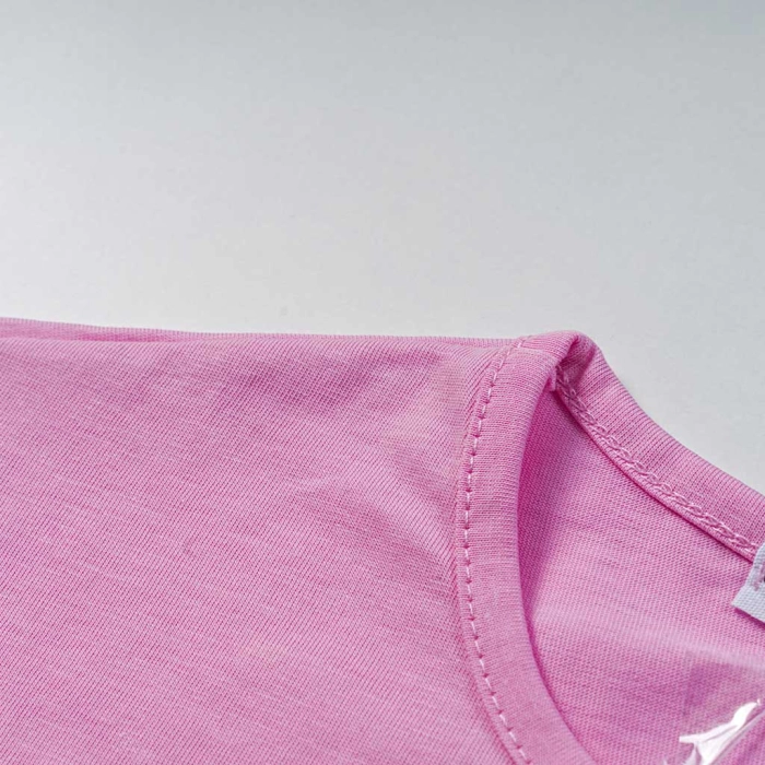 Παιδική μπλούζα ΝΕΚ για κορίτσια Escape ροζ σχολείο καθημερινή βόλτα βαμβακερή καλοκαιρινή ετών Online  (3)