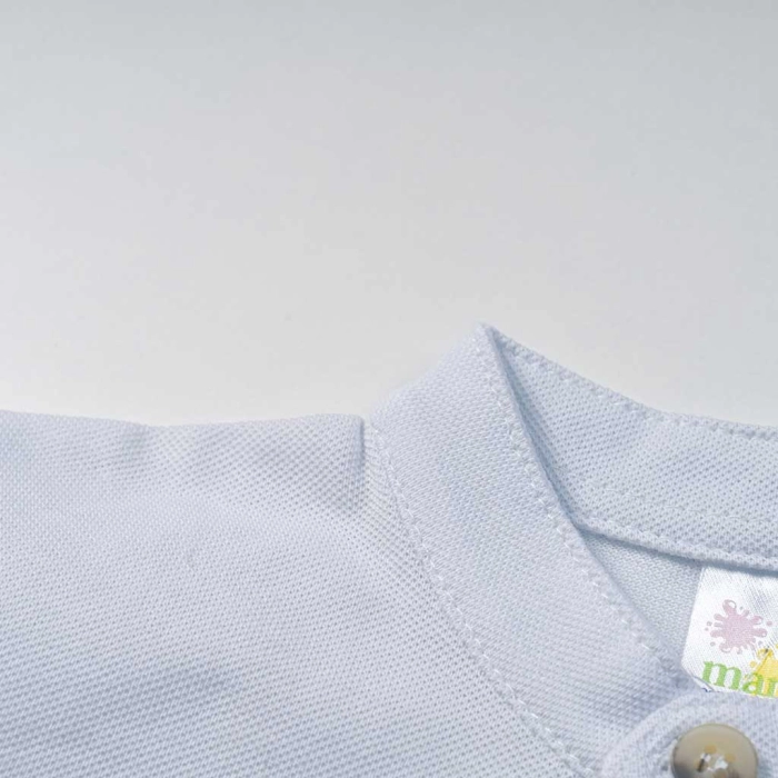 Παιδική μπλούζα Serafino για αγόρια Sustainability άσπρο βαμβακερό καλοκαιρινό βόλτα βόλτα ετών casual mao online (4)