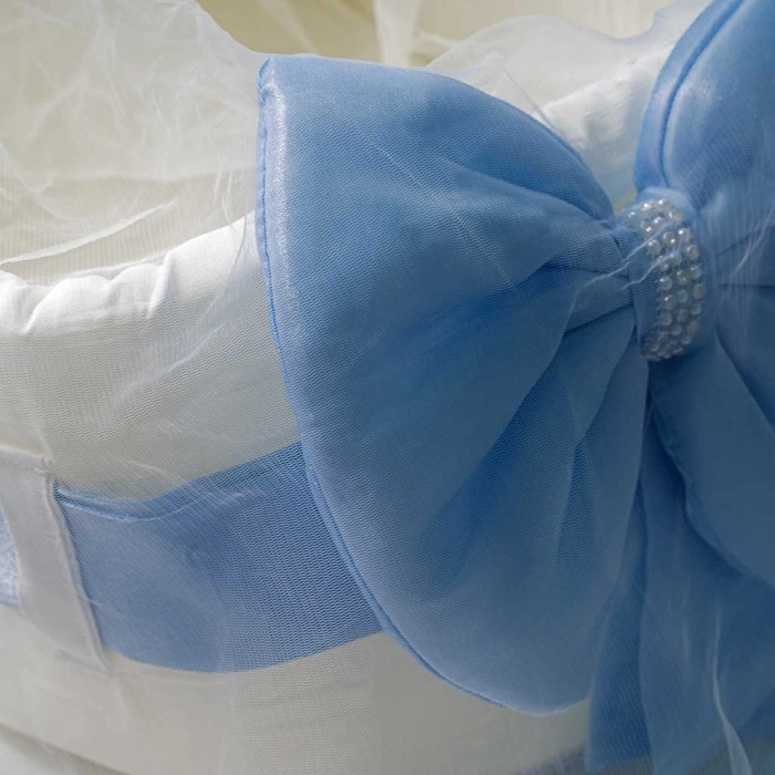 Βρεφική καλαθούνα για αγόρια Prince γαλάζιο βρεφικές καλαθουνες στέμμα βαμβακερά μαιευτήριο νεογέννητα μηνών (9)