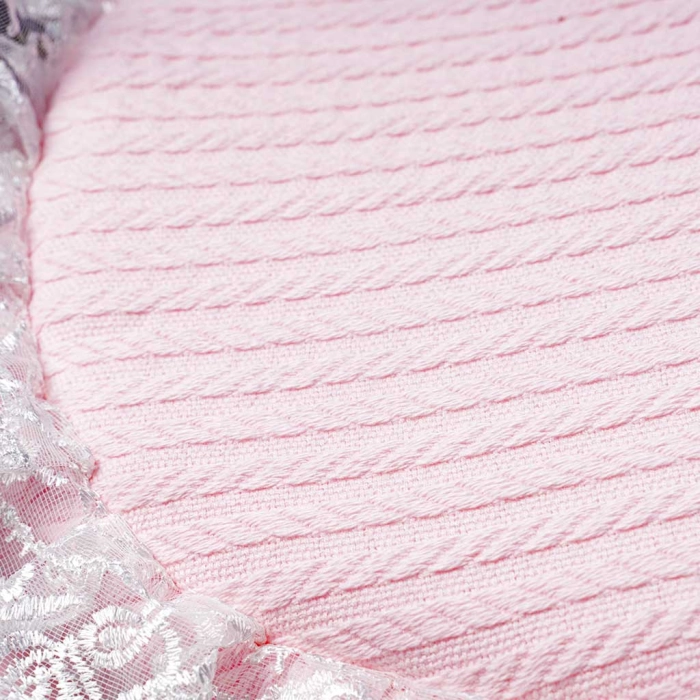 Βρεφική καλαθούνα για κορίτσια Queen ροζ  βρεφικές καλαθουνες στέμμα βαμβακερά μαιευτήριο νεογέννητα μηνών (10)