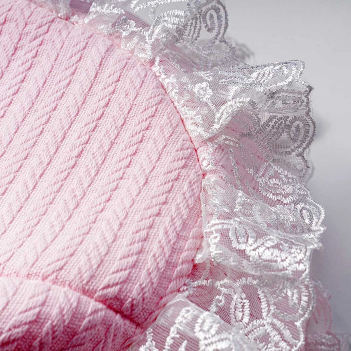Βρεφική καλαθούνα για κορίτσια Queen ροζ  βρεφικές καλαθουνες στέμμα βαμβακερά μαιευτήριο νεογέννητα μηνών (14)