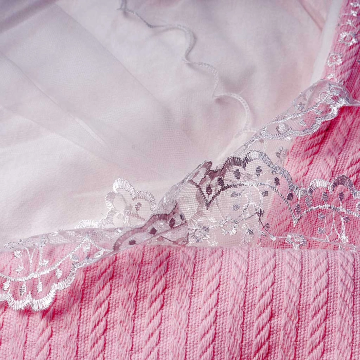 Βρεφικός υπνόσακος για κορίτσια Bow ροζ μοντέρνο νεογέννητο μαιευτήριο δώρο ζεστός online (3)