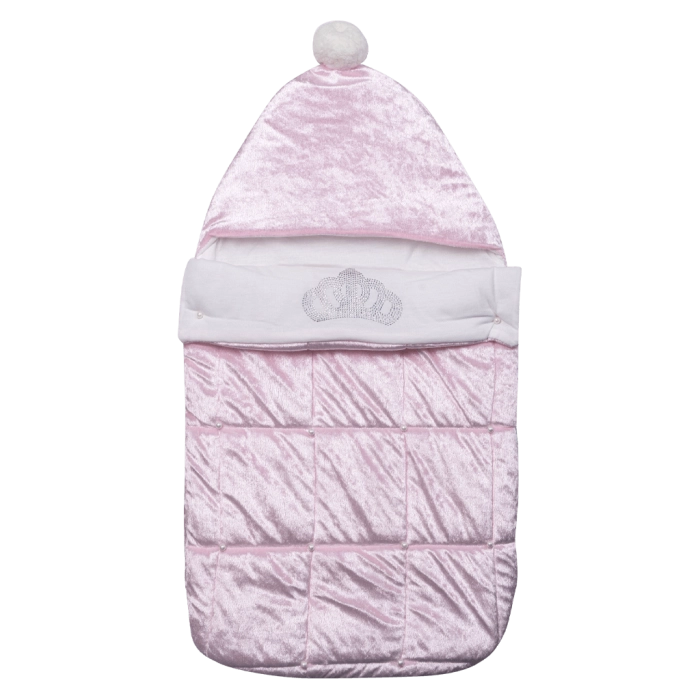 Βρεφικός υπνόσακος για κορίτσια Queen ροζ μοντέρνο νεογέννητο μαιευτήριο δώρο ζεστός online (6)