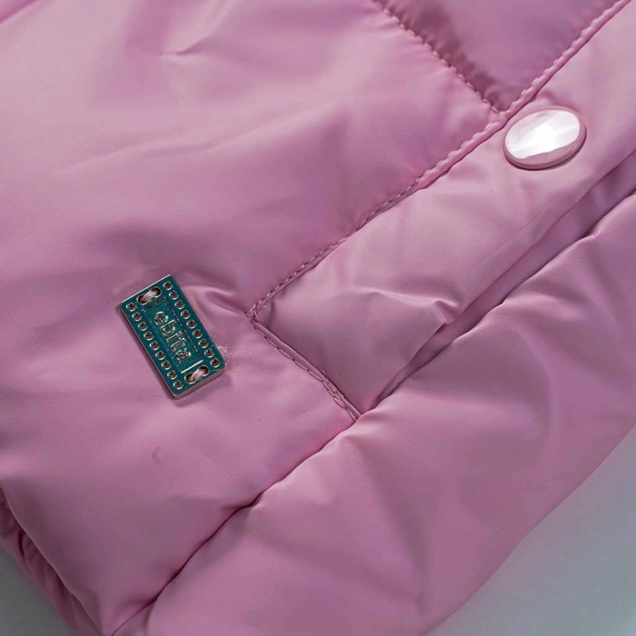 Παιδικό μπουφάν αμάνικο Εβίτα για κορίτσια Patricia ροζ αμάνικα μπουφανάκια χειμερινά ετών online (2)