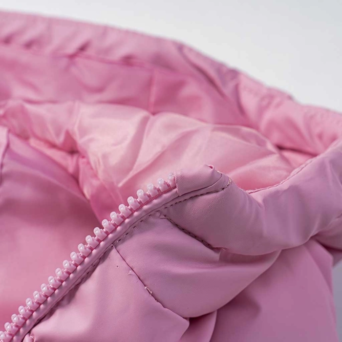 Παιδικό μπουφάν αμάνικο Εβίτα για κορίτσια Patricia ροζ αμάνικα μπουφανάκια χειμερινά ετών online (3)