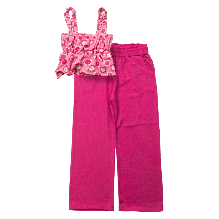 Παιδικό σετ Εβίτα για κορίτσια Margaret φούξια καλοκαιρινό κοριτσίστικο οικονομικό βόλτα ετών online (1)