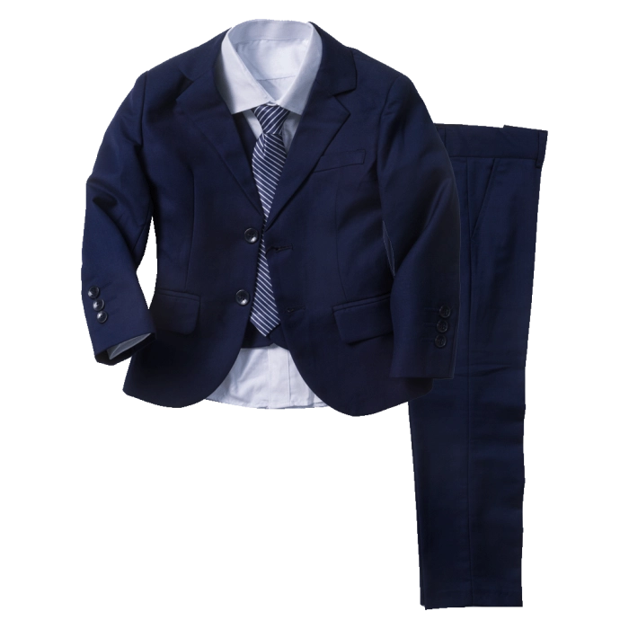 Παιδικό κουστούμι για αγόρια & παραγαμπράκια Άρατος2 μπλε οικονομικά κοστούμια για γάμους βαφτίσεις 4 ετών