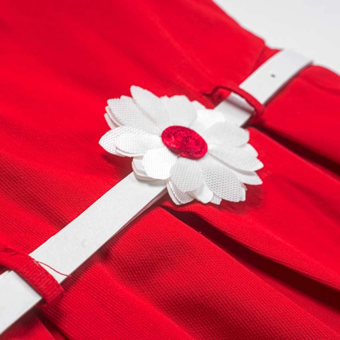 Παιδικό φόρεμα Εβίτα για κορίτσια Daisy κόκκινο μοντέρνο βόλτα καλοκαιρινό ετών casual online (3)