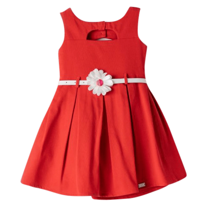 Παιδικό φόρεμα Εβίτα για κορίτσια Daisy κόκκινο μοντέρνο βόλτα καλοκαιρινό ετών casual online