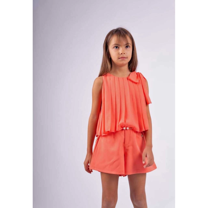 Παιδικό σετ Εβίτα για κορίτσια Gitana πορτοκαλί βόλτα καλοκαιρινά παγιέτες εφηβικό ετών online (8)