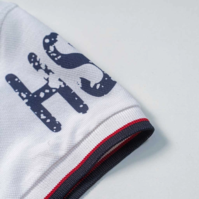 Παιδική μπλούζα Polo Hashtag για αγόρια Legend άσπρο πόλο καλοκαιρινό οικονομικό άνετο καλό ετών polo online  (8)