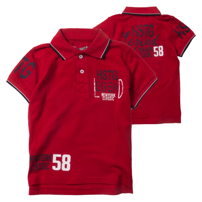 Παιδική μπλούζα Polo Hashtag για αγόρια Legend κόκκινο πόλο καλοκαιρινό οικονομικό άνετο καλό ετών polo online  (10)