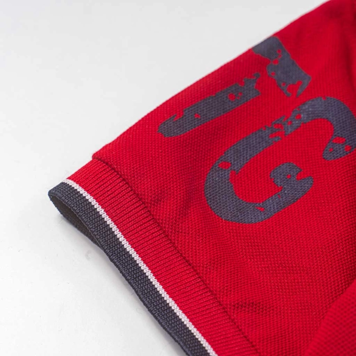 Παιδική μπλούζα Polo Hashtag για αγόρια Legend κόκκινο πόλο καλοκαιρινό οικονομικό άνετο καλό ετών polo online  (11)
