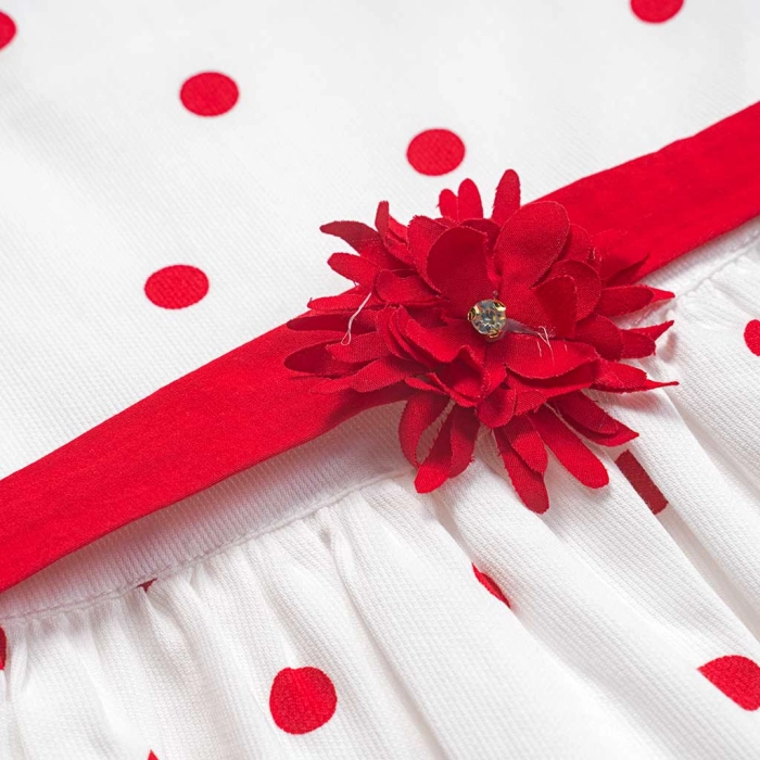 Παιδικό φόρεμα Εβίτα για κορίτσια Dots κόκκινο μοντέρνο βόλτα καλοκαιρινό ετών casual online (8)