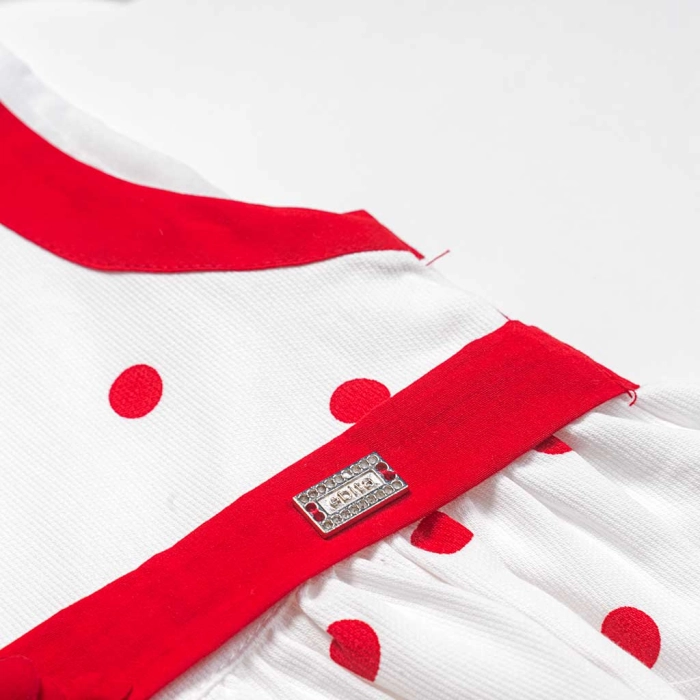 Παιδικό φόρεμα Εβίτα για κορίτσια Dots κόκκινο μοντέρνο βόλτα καλοκαιρινό ετών casual online (9)