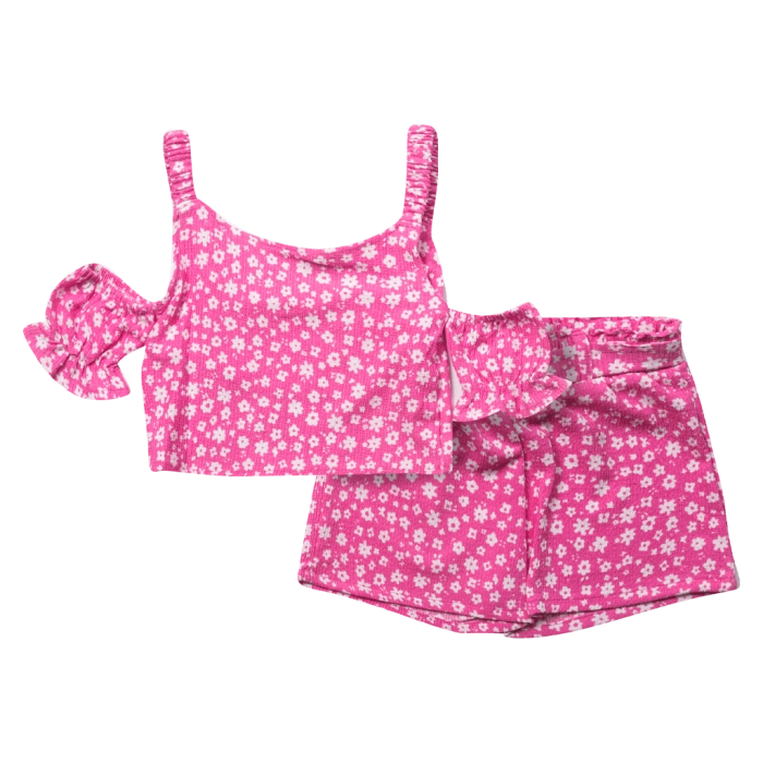 Παιδικό σετ Εβίτα για κορίτσια Time ροζ βόλτα καλοκαιρινά παγιέτες εφηβικό ετών online (1)