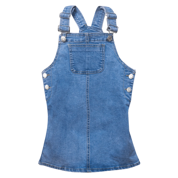 Παιδική σαλοπέτα Losan για κορίτσια Minore μπλε φούστα τζιν επώνυμο βόλτα casual online (1)