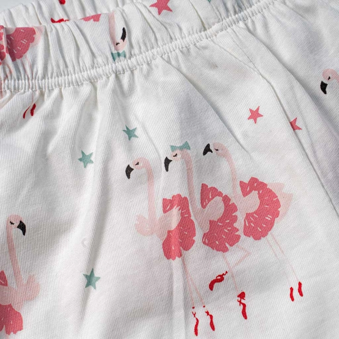 Παιδική πιτζάμα Εβίτα για κορίτσια Flamingo ροζ καλοκαιρινές πιτζάμες μακό κοντομάνικες βαμβακερές ετών online (5)