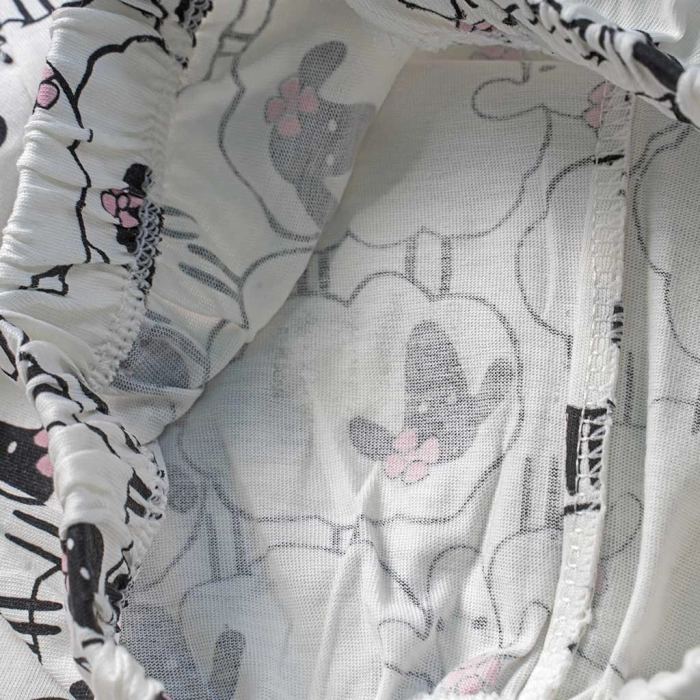 Παιδική πιτζάμα Εβίτα για κορίτσια Sheep άσπρο καλοκαιρινές πιτζάμες μακό κοντομάνικες βαμβακερές ετών online (1)