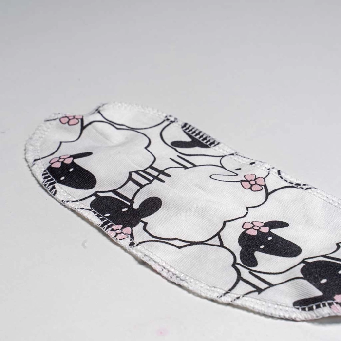 Παιδική πιτζάμα Εβίτα για κορίτσια Sheep άσπρο καλοκαιρινές πιτζάμες μακό κοντομάνικες βαμβακερές ετών online (2)