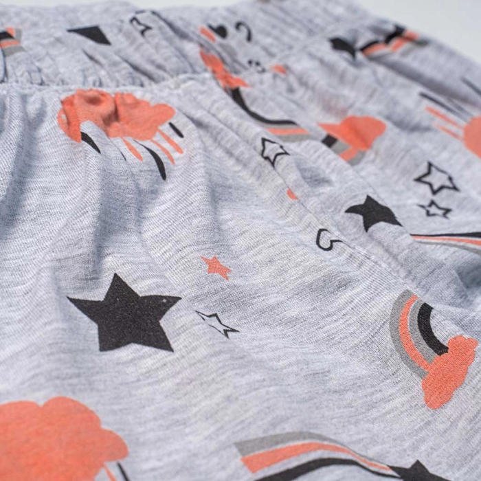 Παιδική πιτζάμα Εβίτα για κορίτσια Sleeping σομόν καλοκαιρινές πιτζάμες μακό κοντομάνικες βαμβακερές ετών online (6)