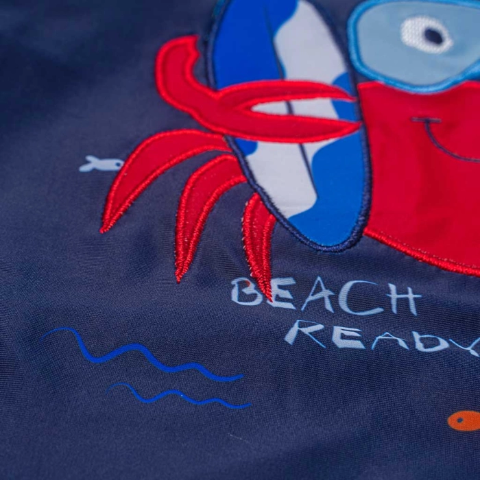 Παιδικό σετ μαγιό Minoti για αγόρια Crab μπλε για θάλασσα προστασία UV ήλιο ρούχα για παραλία ετών online (3)