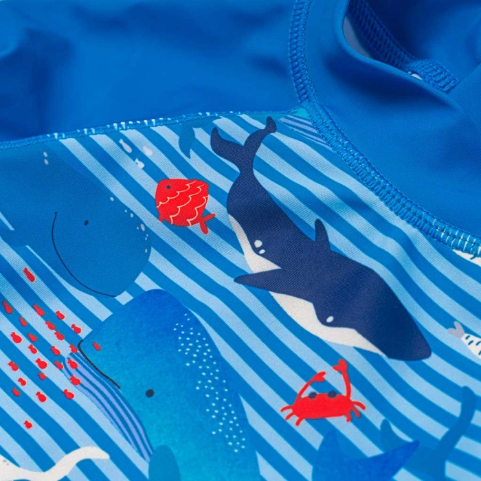 Παιδικό μαγιό ολόσωμο Minoti για αγόρια Ocean μπλε για θάλασσα προστασία UV ήλιο ρούχα για παραλία ετών online (3)