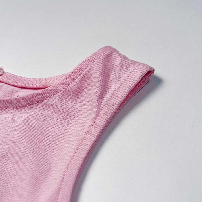 Παιδικό φόρεμα Name it για κορίτσια Muse ροζ καλοκαιρινό οικονομικό βαμβακερό μακό ετών online (3)