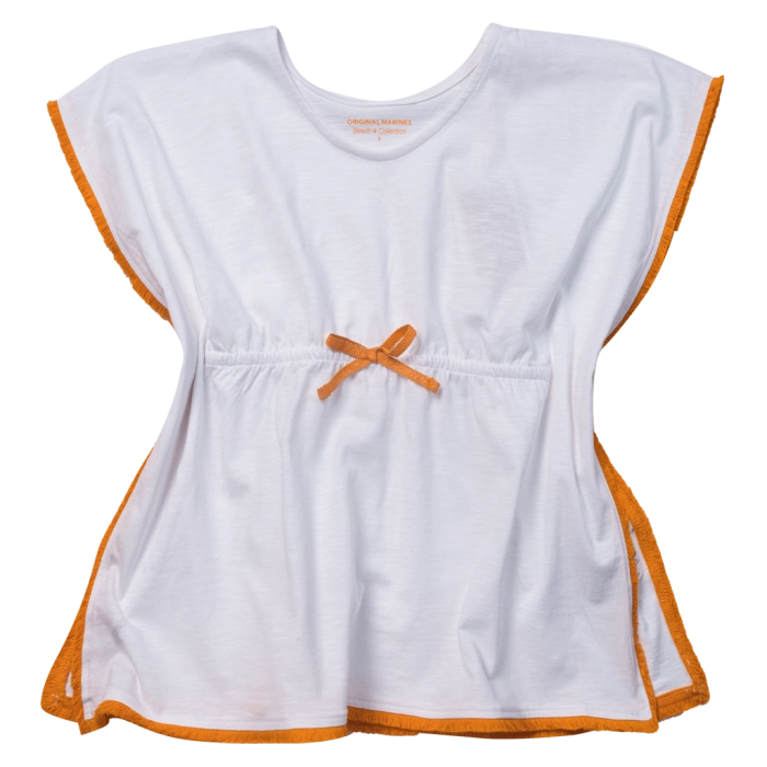 Παιδική μπλούζα παραλίας  Original Marines για κορίτσια Summer άσπρο θάλασσα beachwear καλοκαιρινή ετών casual online (1)