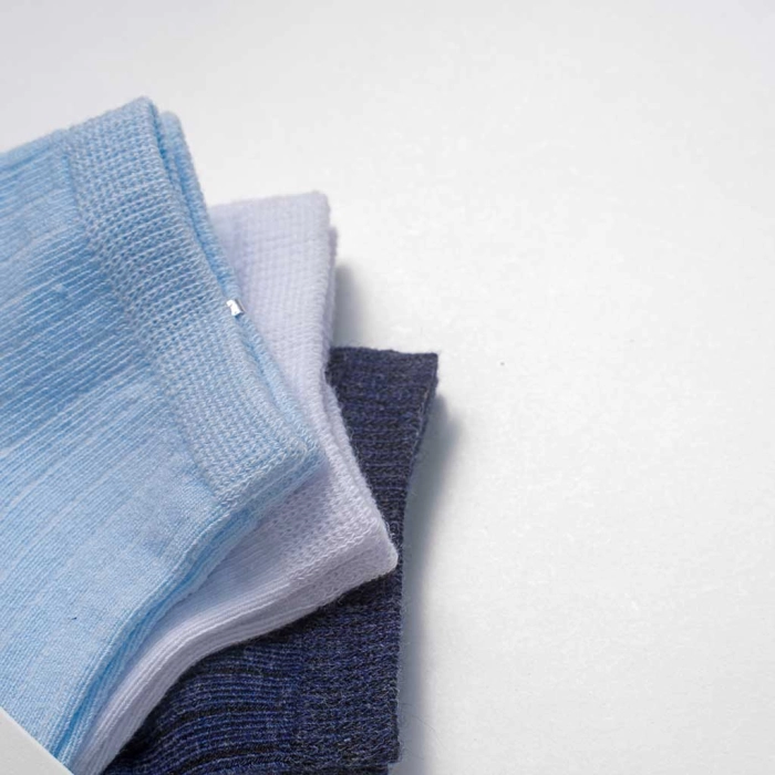 3 Παιδικές κάλτσες για αγόρια Acte γαλάζιο μπλε άσπρο καθημερινές αγορίστικες online (2)