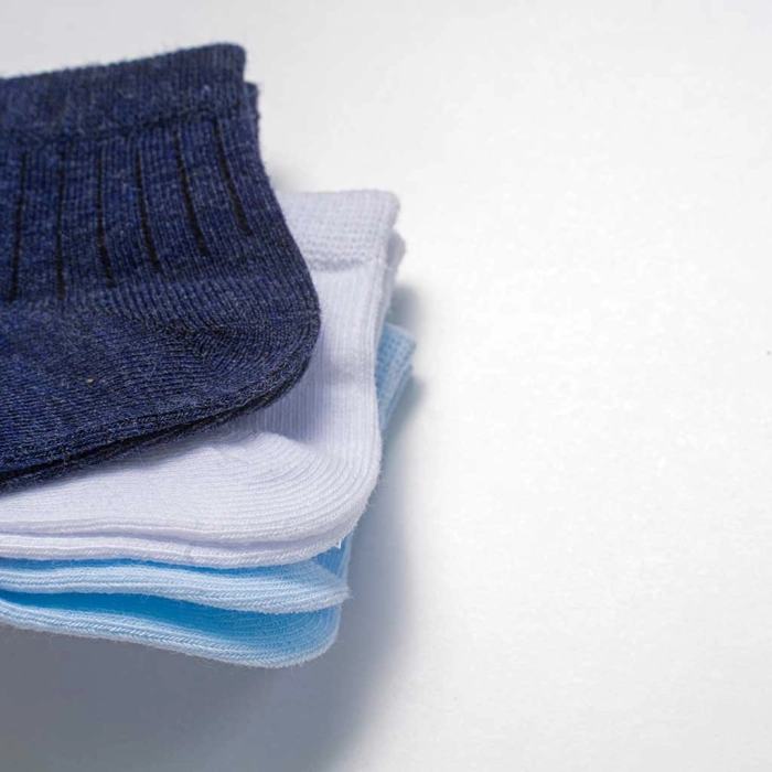 3 Παιδικές κάλτσες για αγόρια Acte γαλάζιο μπλε άσπρο καθημερινές αγορίστικες online (1)