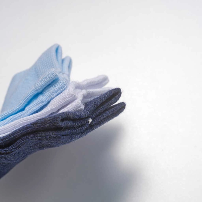 3 Παιδικές κάλτσες για αγόρια Acte γαλάζιο μπλε άσπρο καθημερινές αγορίστικες online (3)