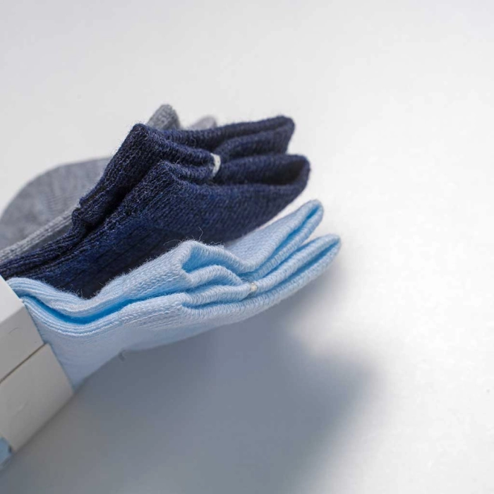 3 Παιδικές κάλτσες για αγόρια Acte γαλάζιο μπλε γκρι καθημερινές αγορίστικες online (3)