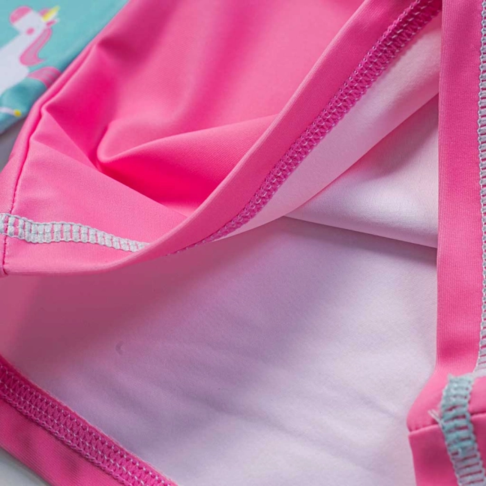 Βρεφική αντιηλισκή μπλούζα με προστασία με uv Losan για κορίτσια Unibow  ροζ μονόκερος καλοκαιρινές online (5)