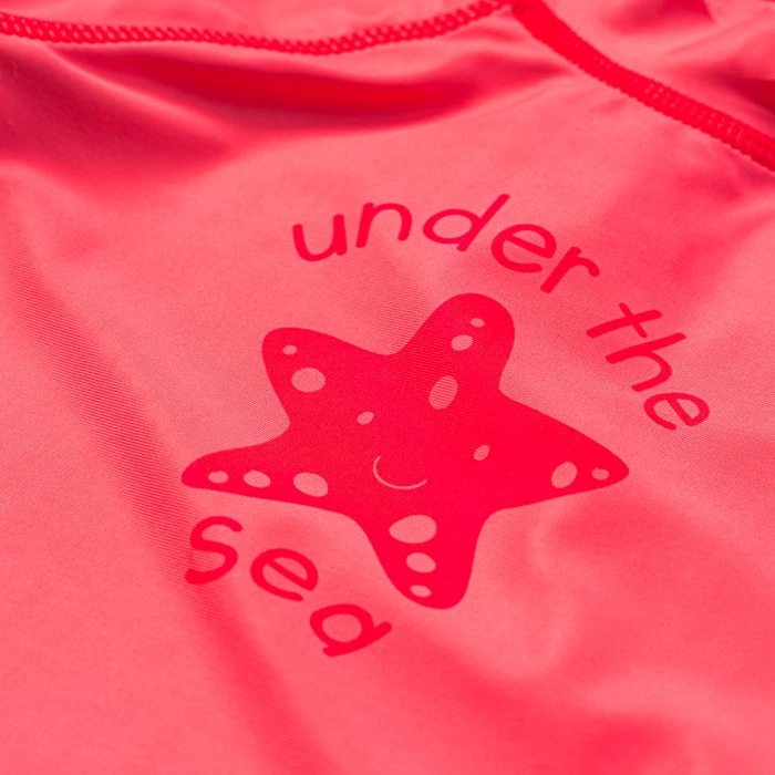 Βρεφικό σετ μαγιό Losan για κορίτσια Starfish ροζ για θάλασσα προστασία UV ήλιο ρούχα για παραλία μηνών online (5)