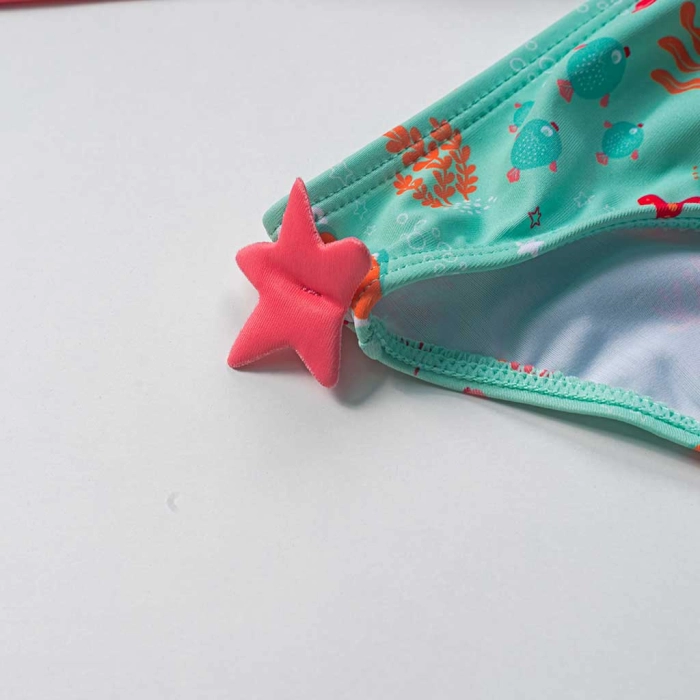 Βρεφικό σετ μαγιό Losan για κορίτσια Starfish ροζ για θάλασσα προστασία UV ήλιο ρούχα για παραλία μηνών online (9)